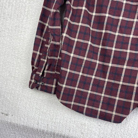 Fjallraven Men's Casual Button Down Shirt - Red and Blue Plaid - Picture 13 of 16